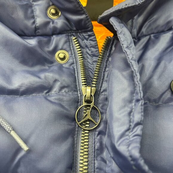 Nike Jordan 550 Military Parka Mens Large Down Puffer Jacket Lakers Colorway - Picture 6 of 15